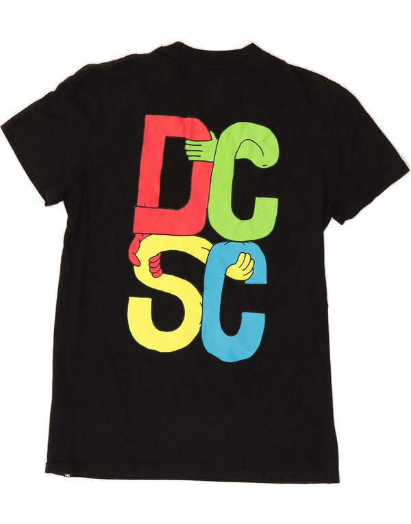 DC Mens Graphic T-Shirt Top XS Black Cotton