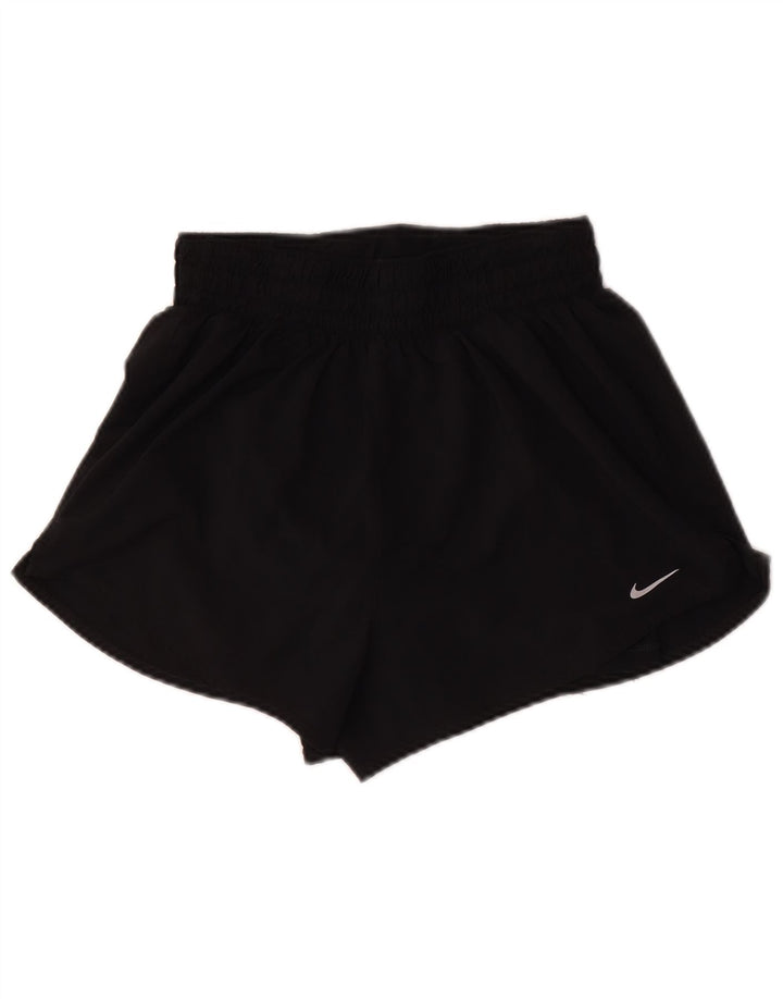 Pantaloncini sportivi Nike da donna Dri Fit UK 8 piccoli poliestere nero