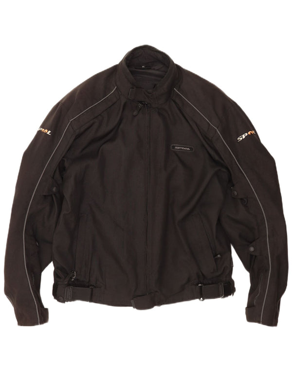 Giacca da pilota da uomo Spool UK 42 XL Poliestere nero