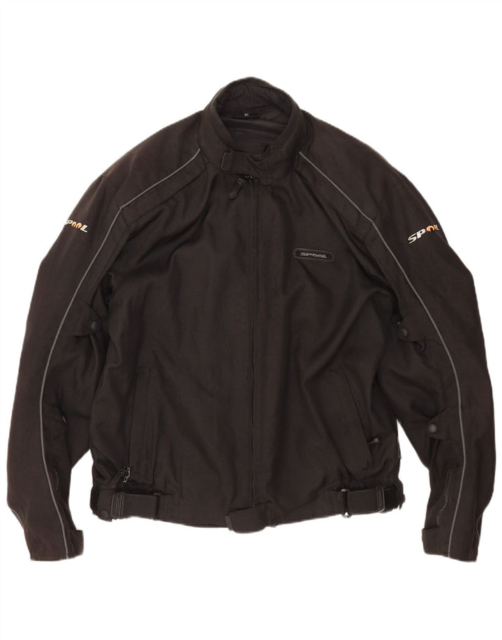 Giacca da pilota da uomo Spool UK 42 XL Poliestere nero