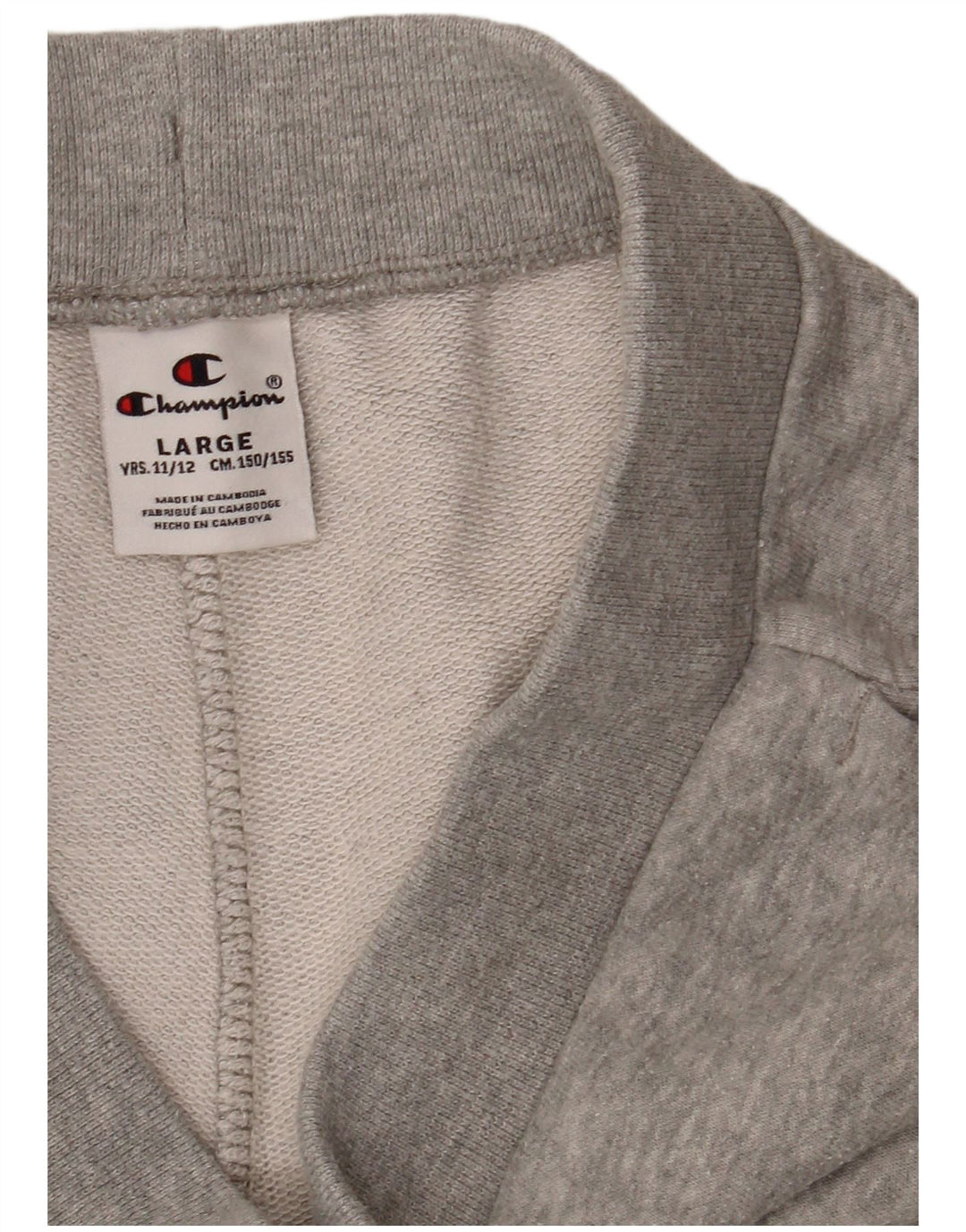 Pantaloncini sportivi con grafica CHAMPION per ragazzi 11-12 anni, grandi, grigi