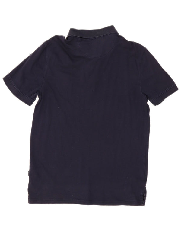 Polo da uomo Calvin Klein piccola in cotone blu navy