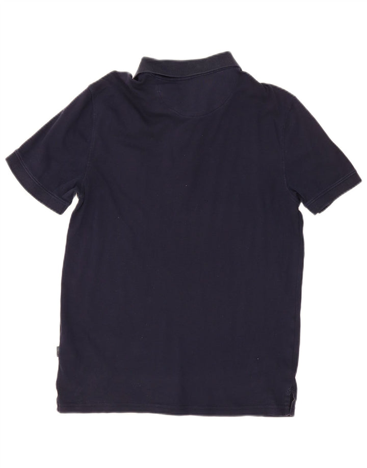 Polo da uomo Calvin Klein piccola in cotone blu navy