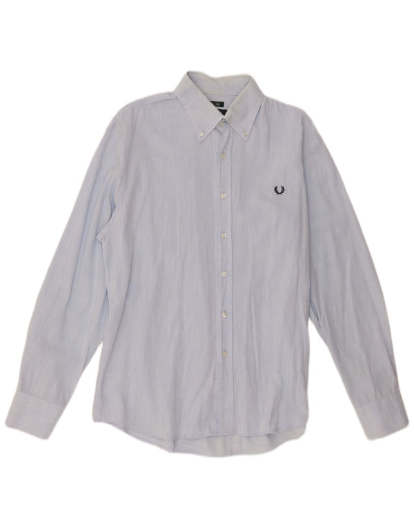 Camicia slim fit da uomo Fred Perry XL blu