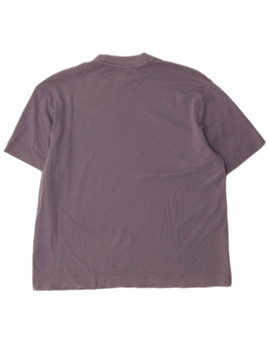 T-shirt Zara da uomo Top in cotone blu medio