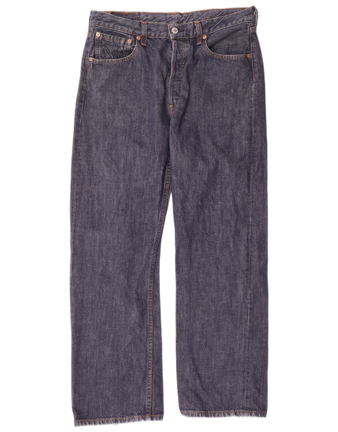 LEVI'S Jeans dritti da uomo 501 W34 L30 cotone blu navy