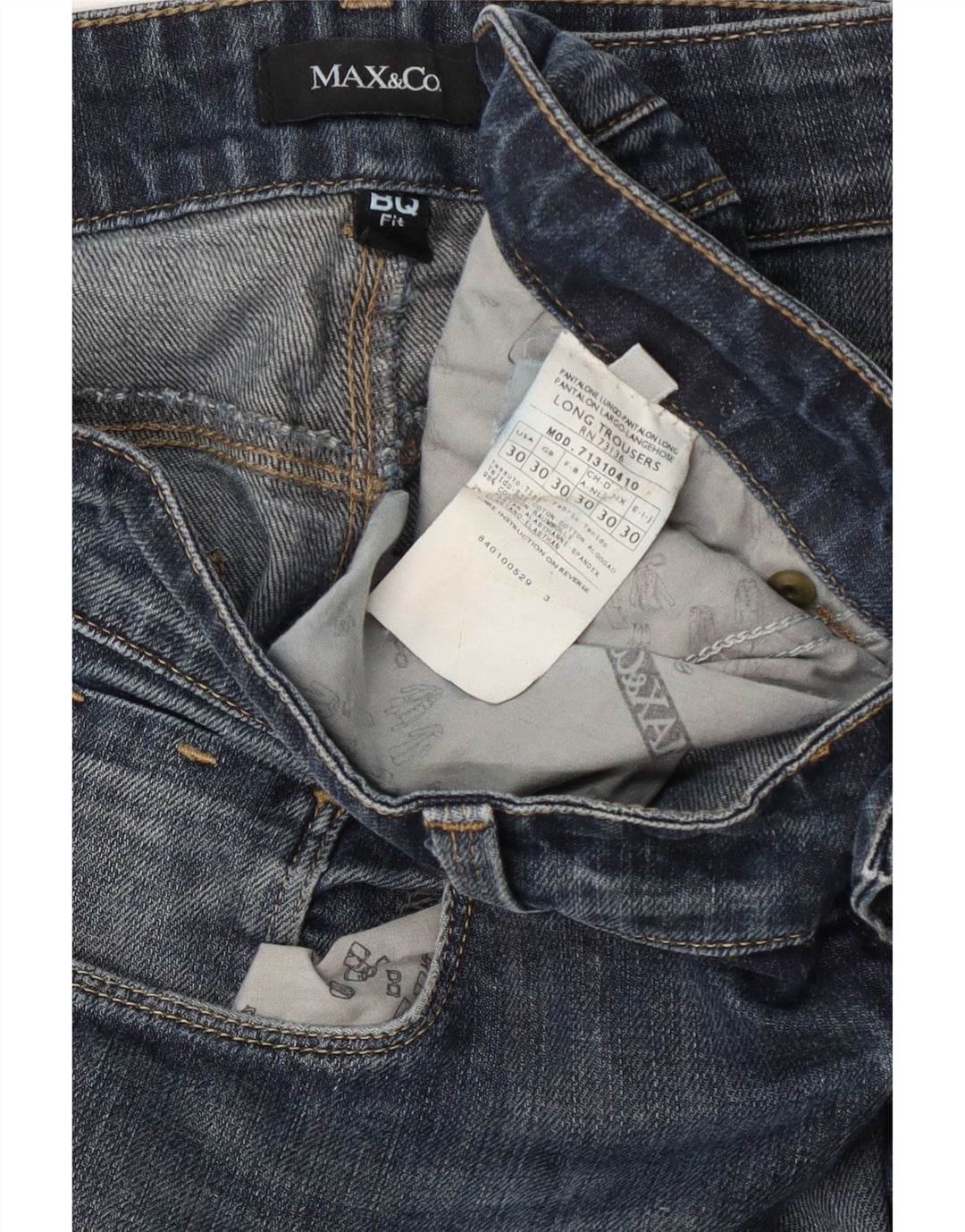 Jeans slim da donna Max & Co. W30 L30 cotone blu