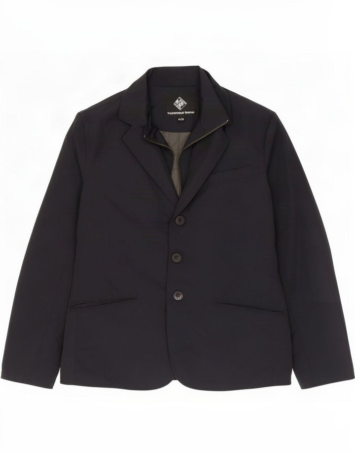 Giacca Blazer 3 Bottoni Uomo Tucano Urbano IT 44 XS Poliestere Nero