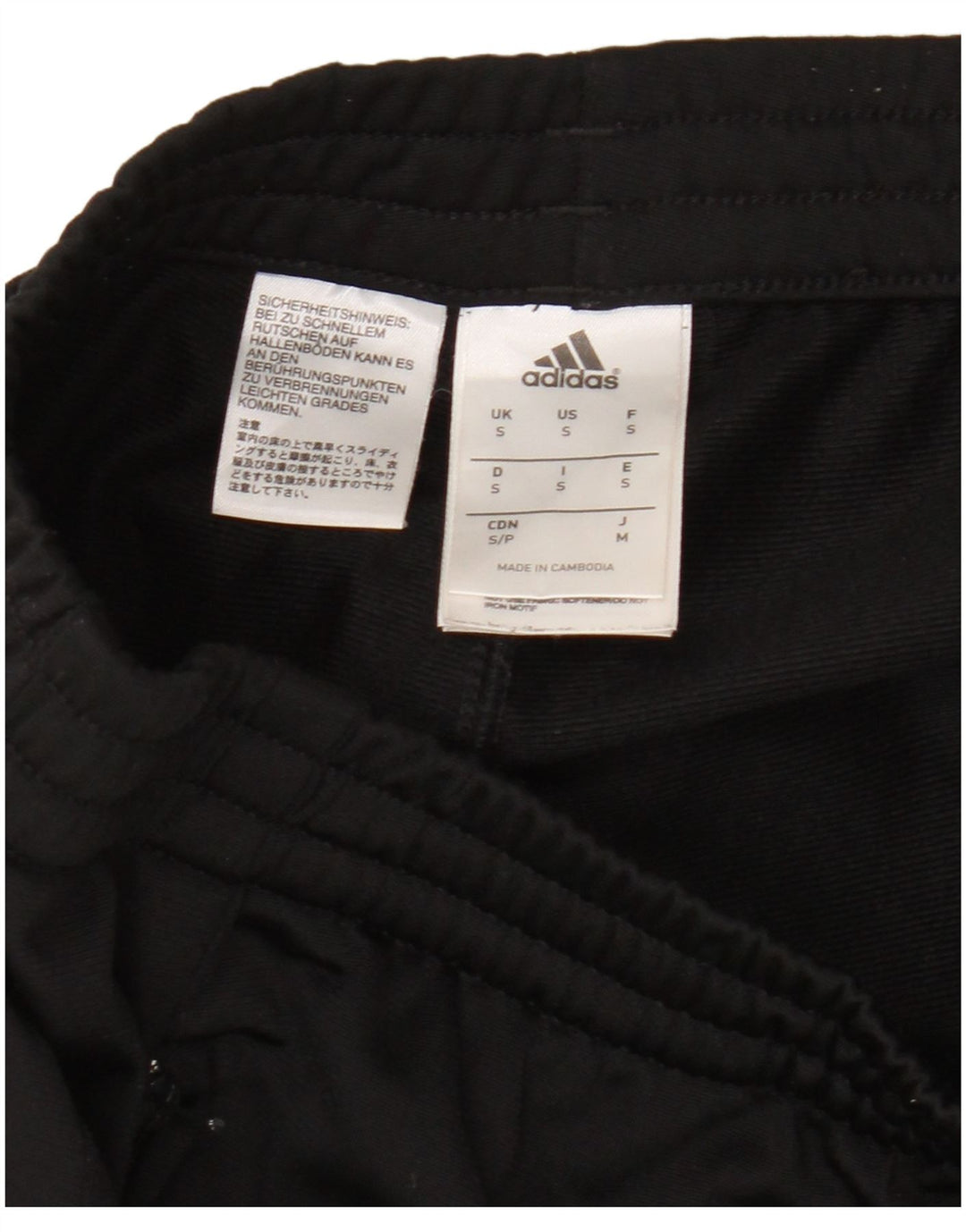 Pantaloni da tuta da uomo Adidas Joggers piccoli in poliestere nero