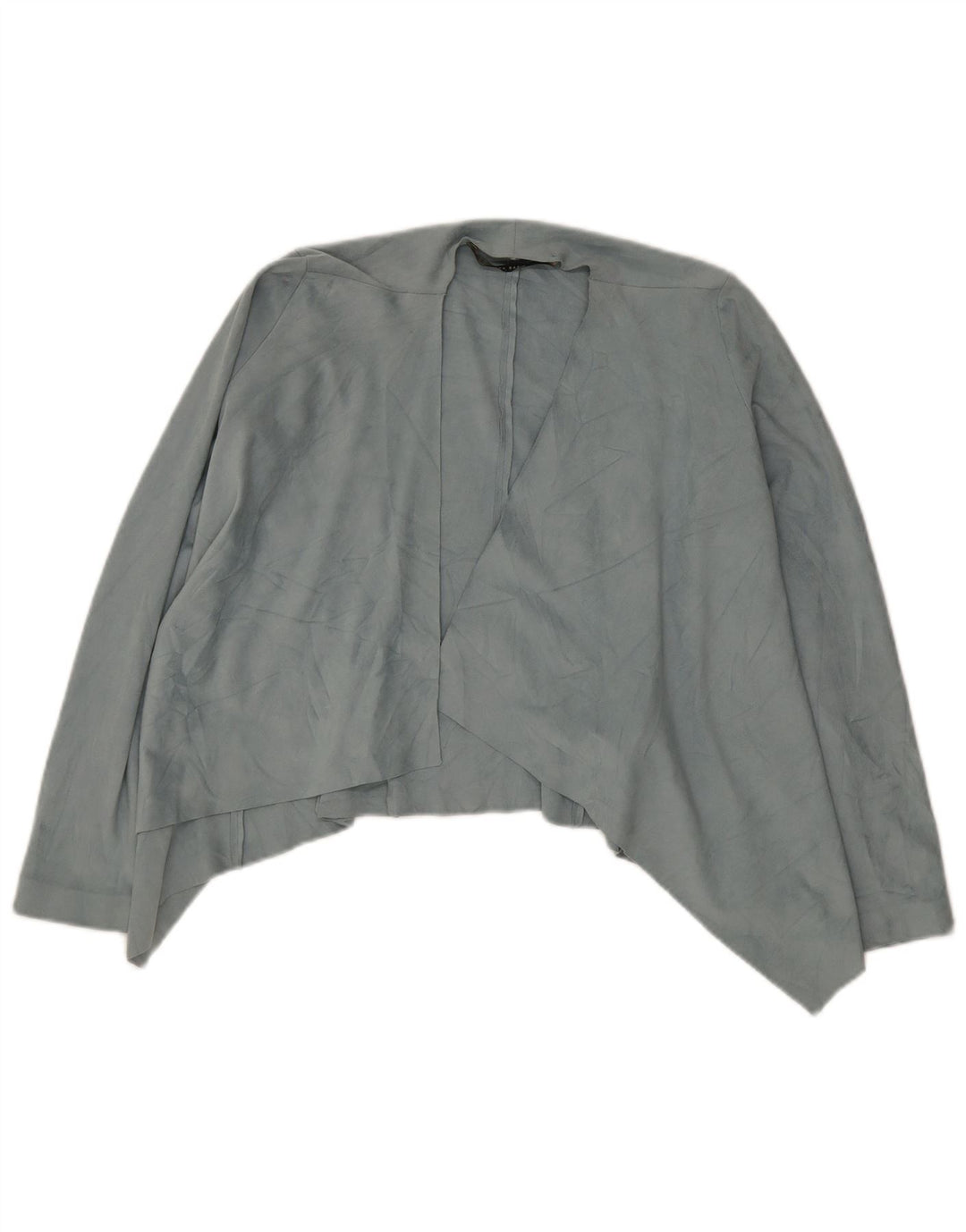 Top cardigan asimmetrico da donna Zara UK 6 XS poliestere blu