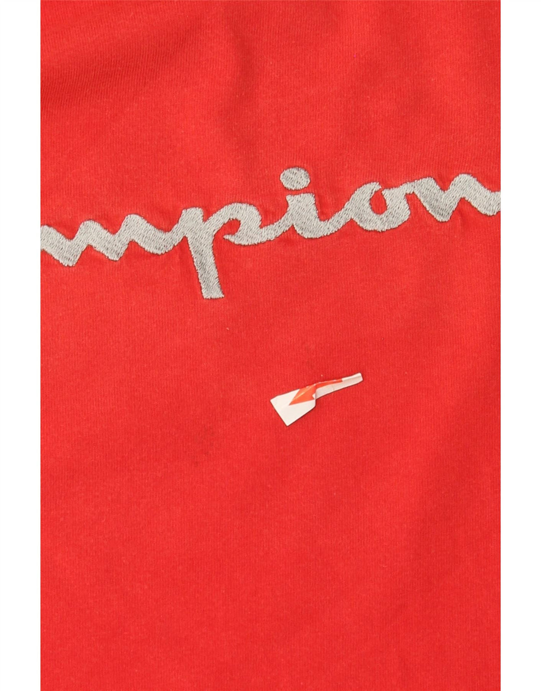 Champion Top grafico da uomo a maniche lunghe in cotone rosso piccolo