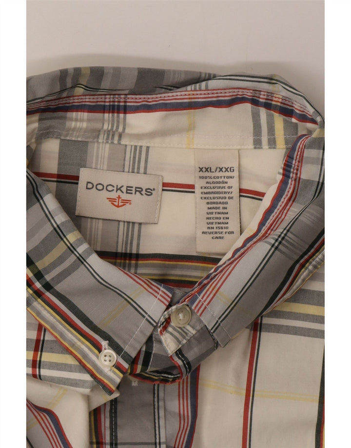 DOCKERS Camicia da uomo 2XL in cotone a quadri multicolore