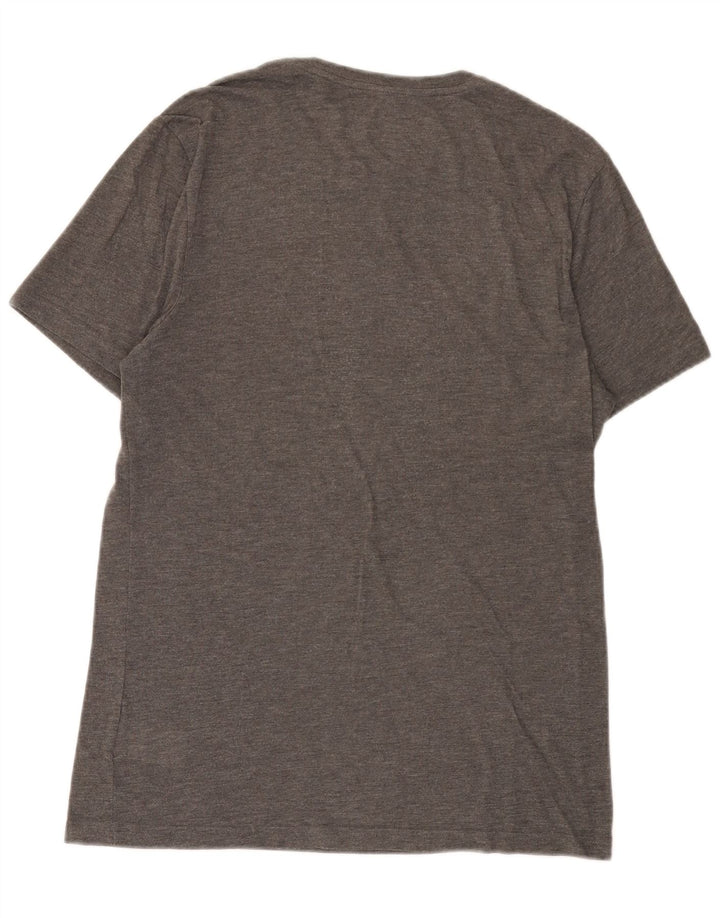 T-shirt grafica da uomo Reebok Top in poliestere grigio medio
