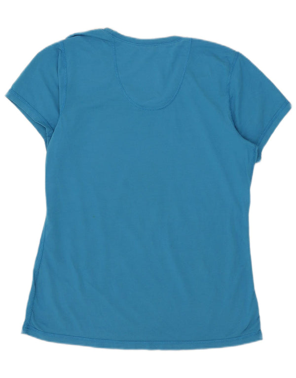 T-shirt grafica da donna Nike Dri Fit Top UK 18 XL cotone blu