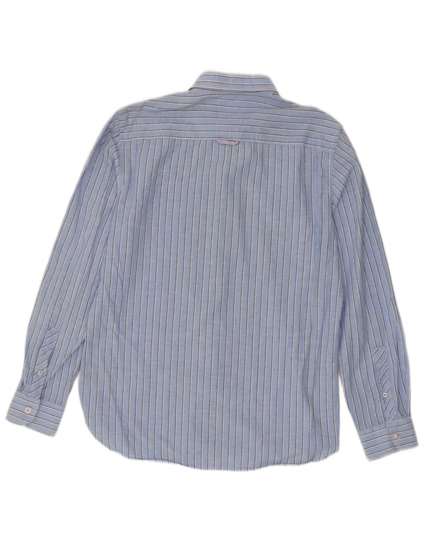 Crew Clothing Camicia da uomo slim fit in cotone a righe blu medio