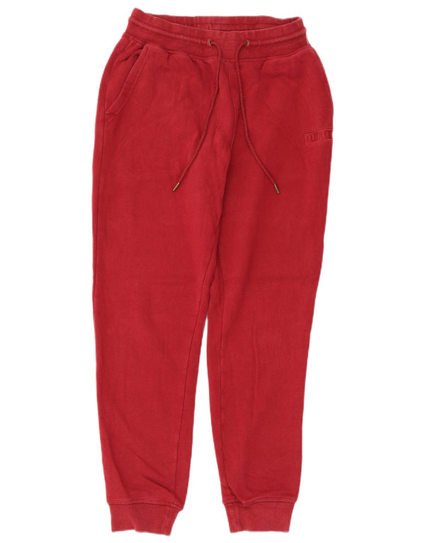 Pantaloni da tuta da donna Hurley Joggers UK 10 Small Rosso Cotone