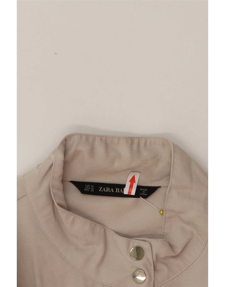 Giacca utility da donna Zara UK 18 XL Beige viscosa