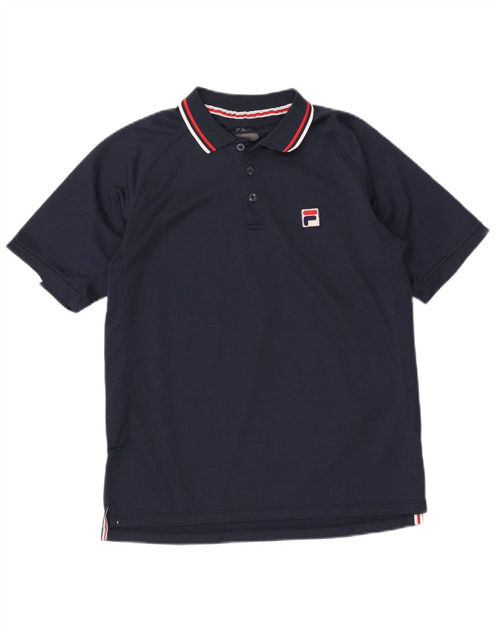 Polo da uomo Fila media blu navy