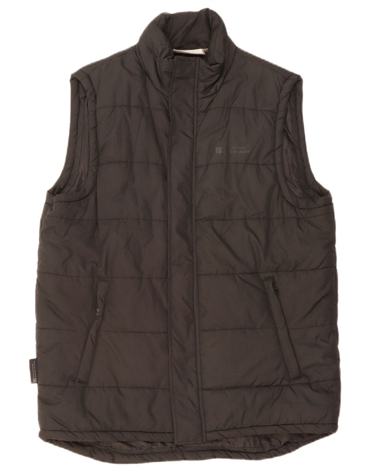 MOUNTAIN WAREHOUSE Gilet imbottito da uomo UK 38 medio poliestere nero