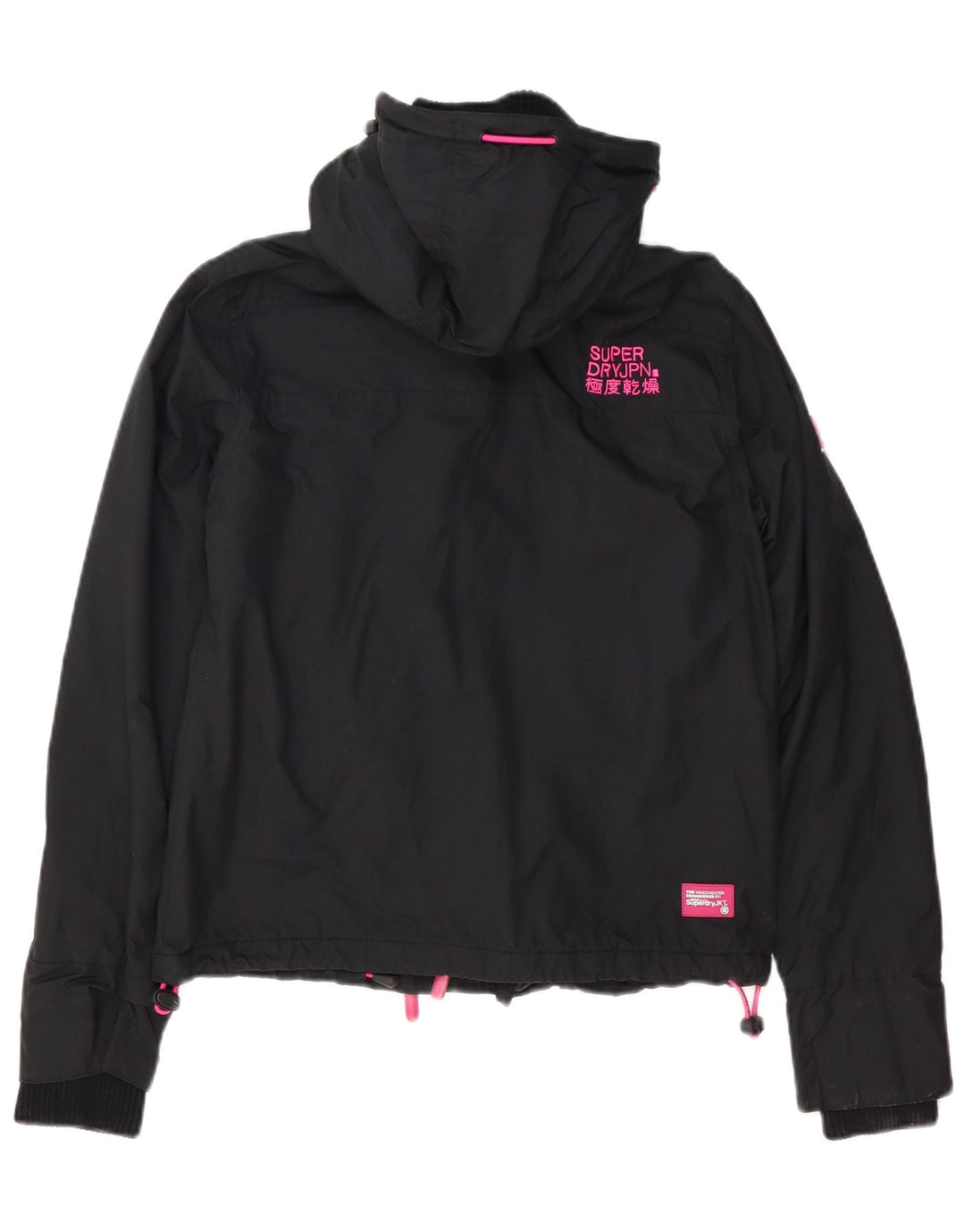 Giacca a vento oversize da donna SUPERDRY UK 10 piccola nera