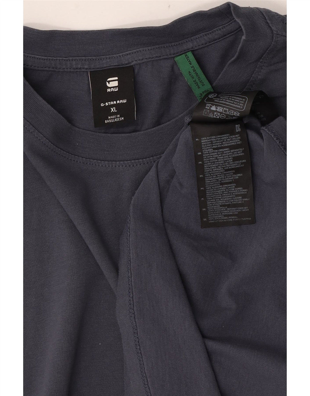 T-shirt da uomo G-Star Top XL in cotone grigio