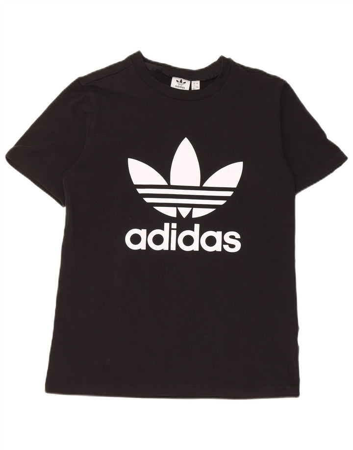 T-shirt grafica da donna Adidas Top UK 12 media nera