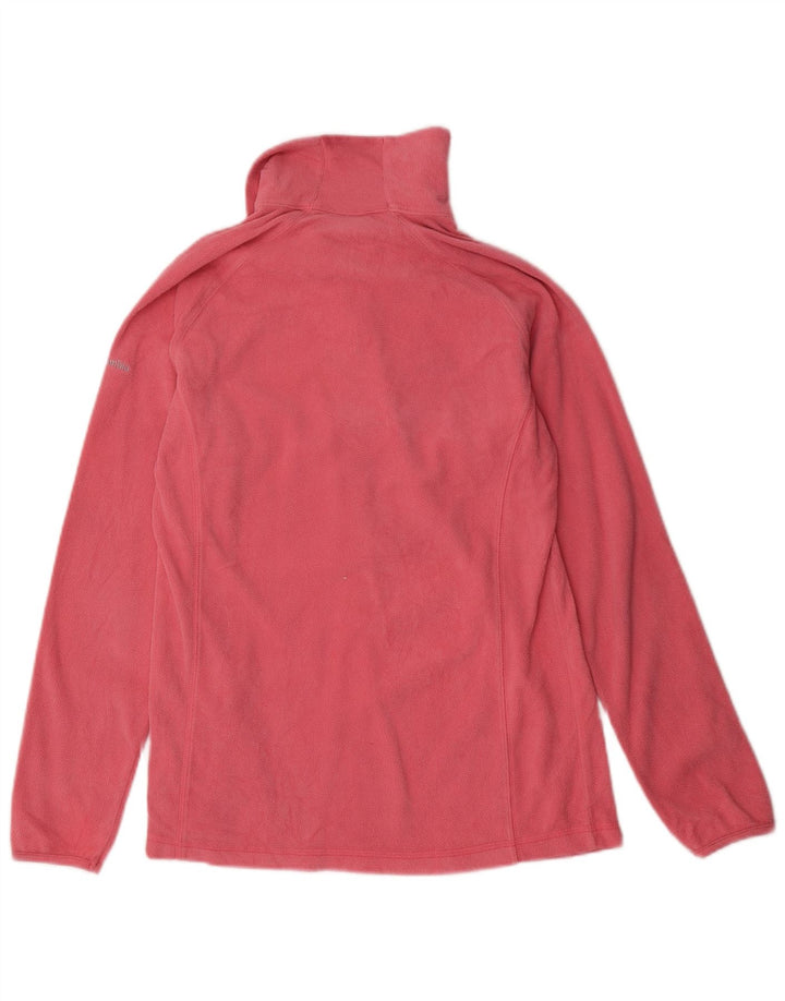 Maglione in pile da donna con collo e zip COLUMBIA UK 12 Poliestere rosa medio