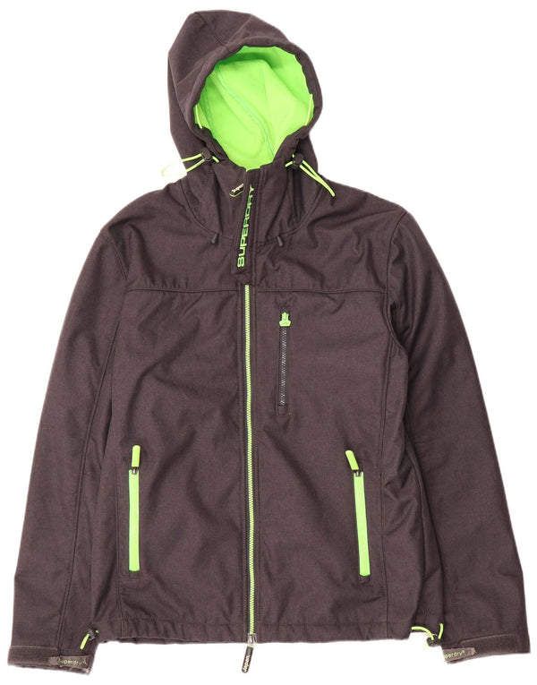 Giacca a vento con cappuccio Windtrekker da uomo SUPERDRY UK 42 XL Grigia