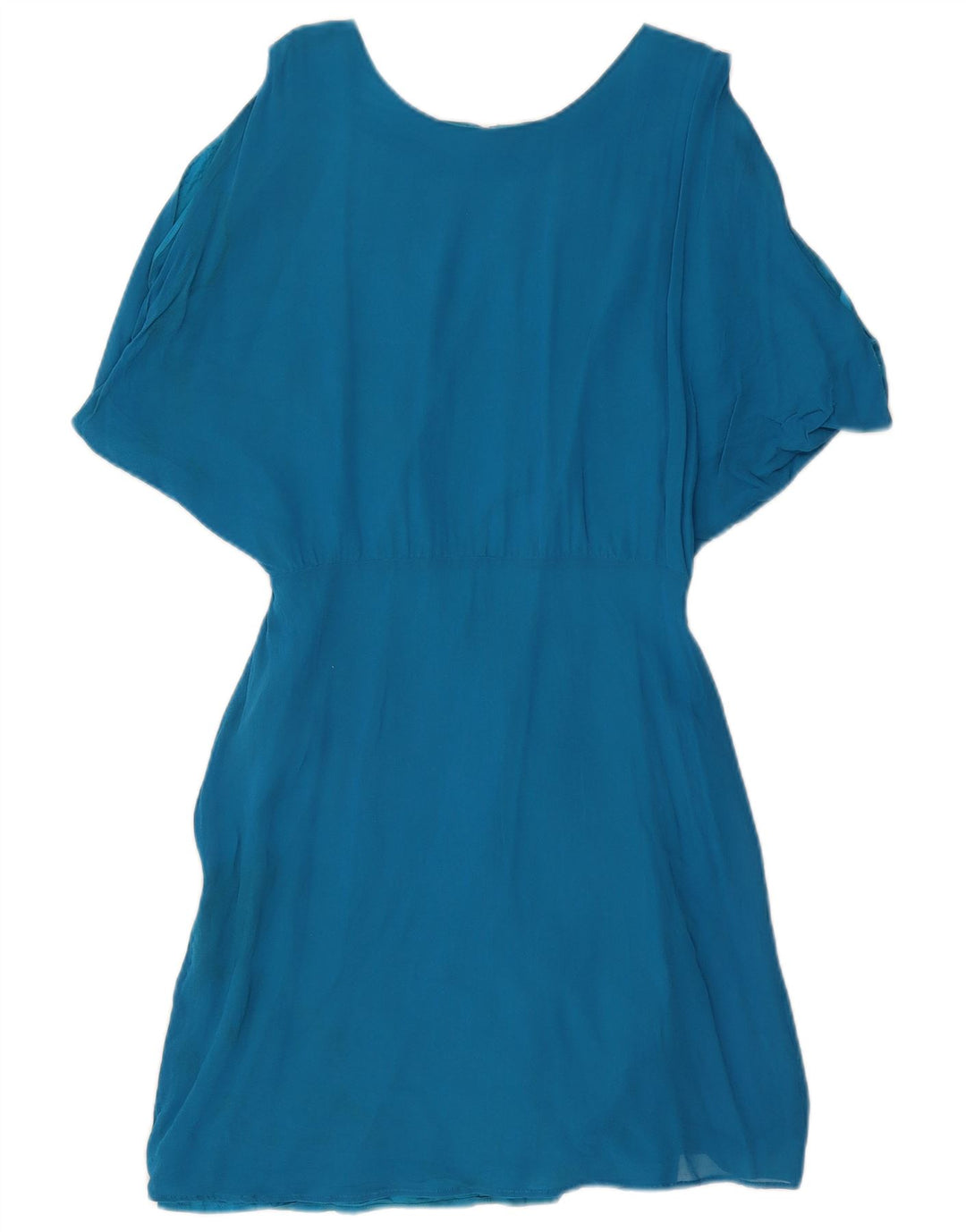 Abito da donna a trapezio oversize con spalle scoperte Stefanel US 8 Blu medio