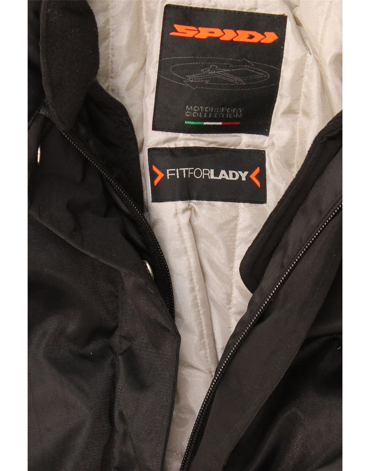 Giacca da corsa oversize da donna Spidi UK 10 Small Black Colourblock
