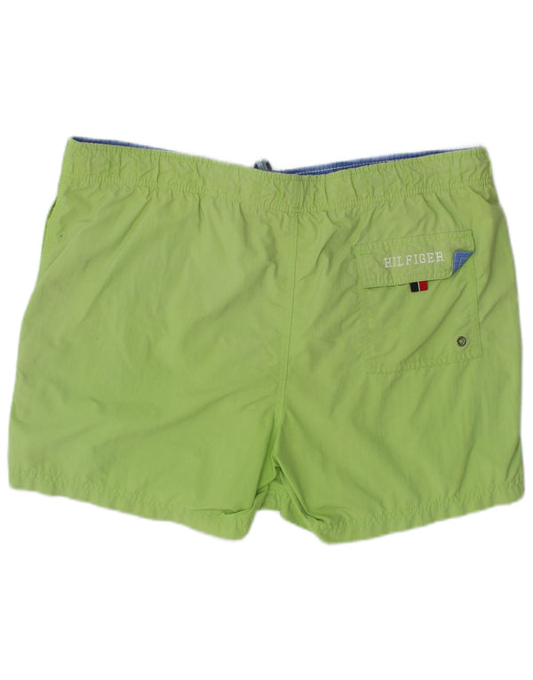 Pantaloncini da bagno da uomo Tommy Hilfiger verde medio poliestere