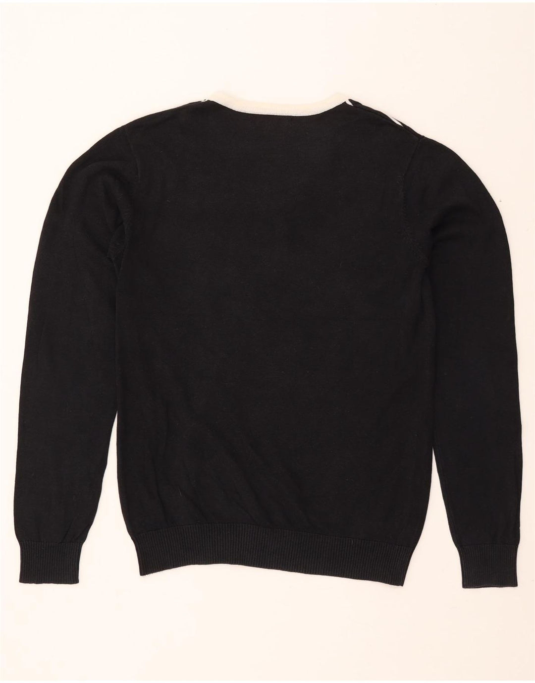 JACK & JONES Maglione da uomo con scollo a V a righe grandi nere
