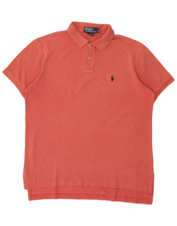 Polo Ralph Lauren Mens Custom Fit Polo Shirt Large Pink Cotton