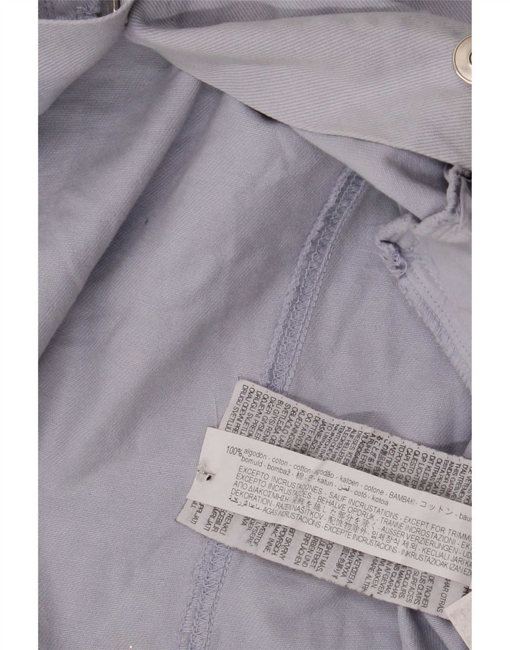 Giacca utility oversize da donna Zara UK 14 cotone blu medio