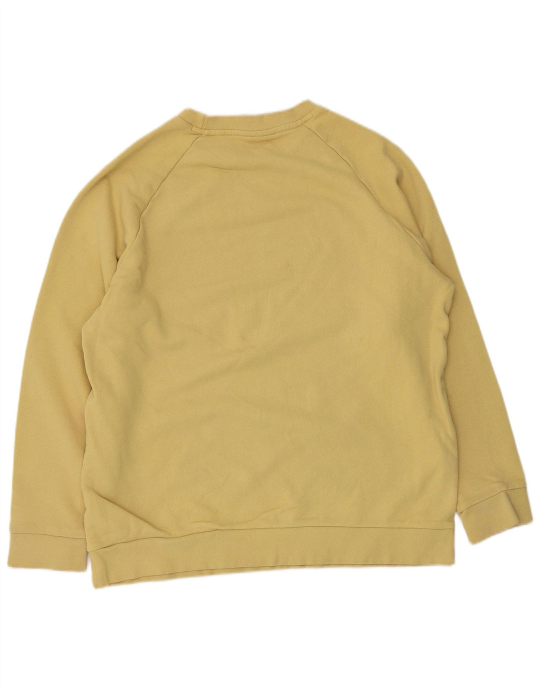 Felpa oversize grafica da uomo Adidas UK 12 cotone giallo medio