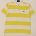 Polo da uomo Fred Perry in cotone a righe grandi gialle