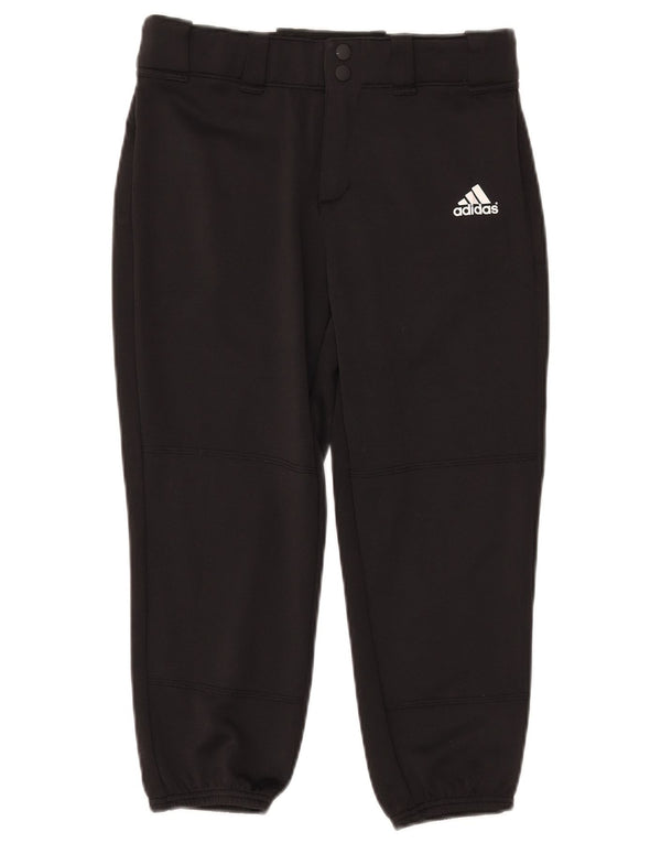 ADIDAS Womens Aeroready Joggers Capri Trousers Small W28 L21 Black