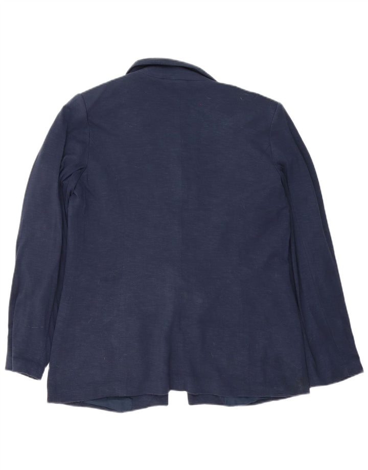 Giacca blazer oversize da donna a 1 bottone Oasis UK 12 medio blu navy