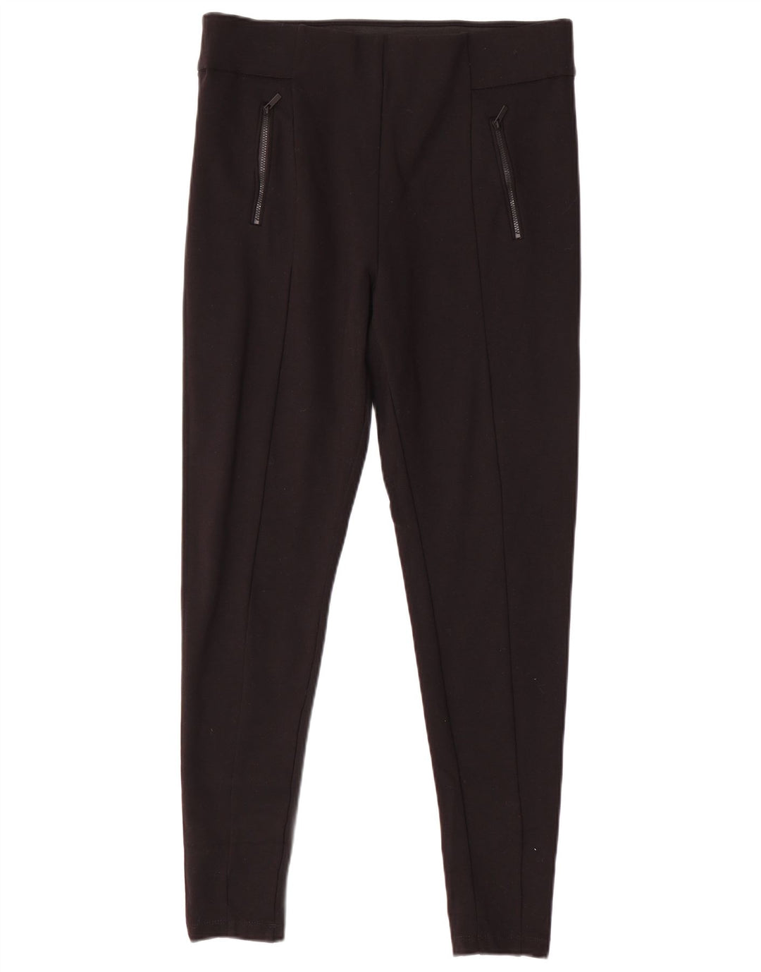 MARKS & SPENCER Pantaloni casual skinny da donna UK 16 Large W34 L30 Neri