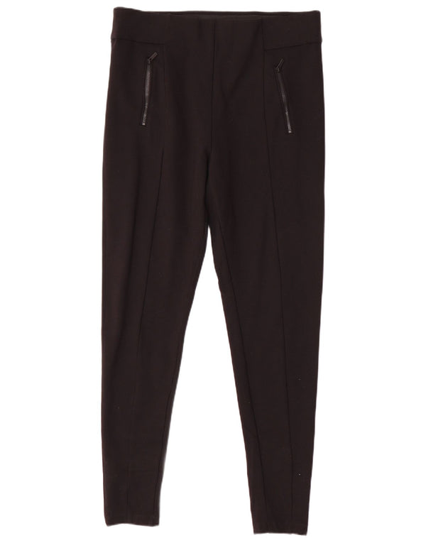 MARKS & SPENCER Pantaloni casual skinny da donna UK 16 Large W34 L30 Neri
