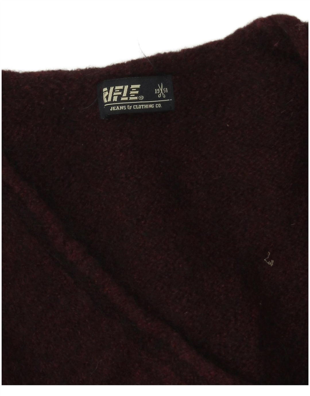 Maglione da uomo con scollo a V Rifle XL Borgogna