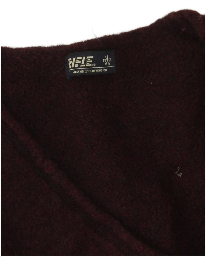 Maglione da uomo con scollo a V Rifle XL Borgogna