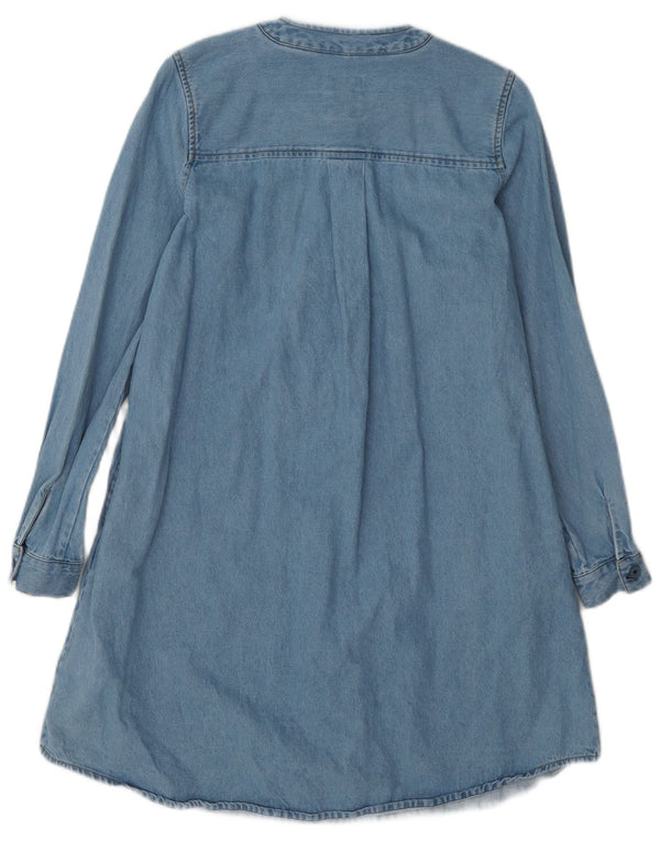 Abito in denim a maniche lunghe da donna Fat Face UK 8 piccolo cotone blu