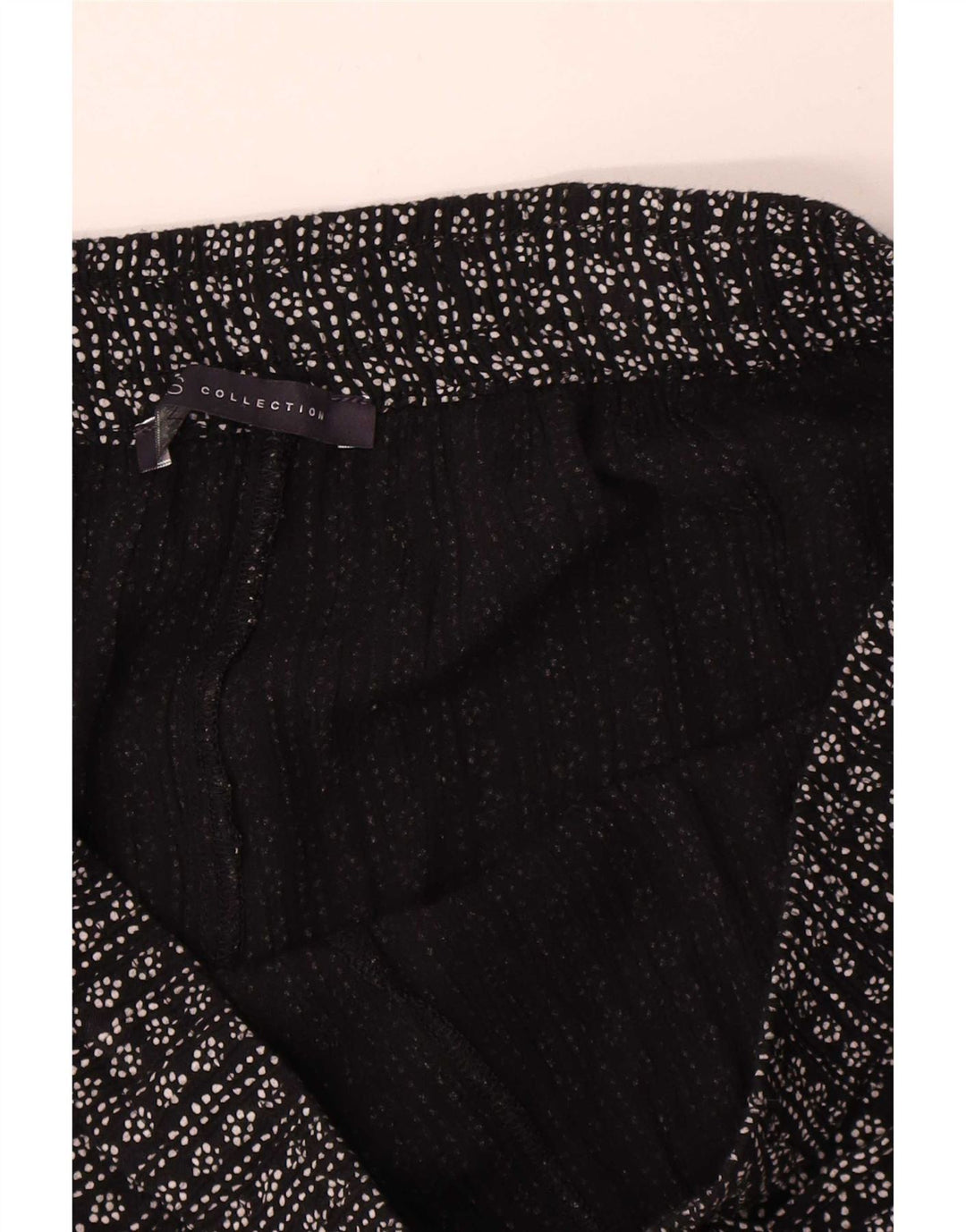Pantaloncini modello astratto da donna Marks & Spencer UK 12 medi W34 neri