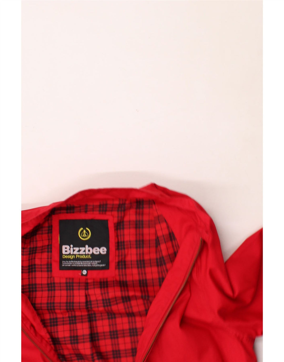 VINTAGE Mens Bomber Jacket UK 42 XL Red Cotton Modern Vintage Vintage and Second-Hand Vintage from Messina Hembry 