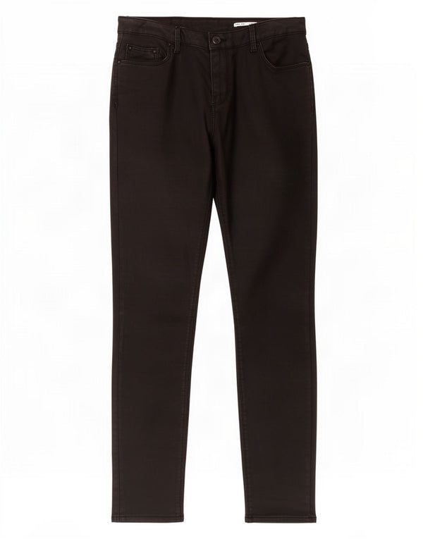Pantaloni casual slim da donna Zara EU 38 Small W28 L28 cotone nero