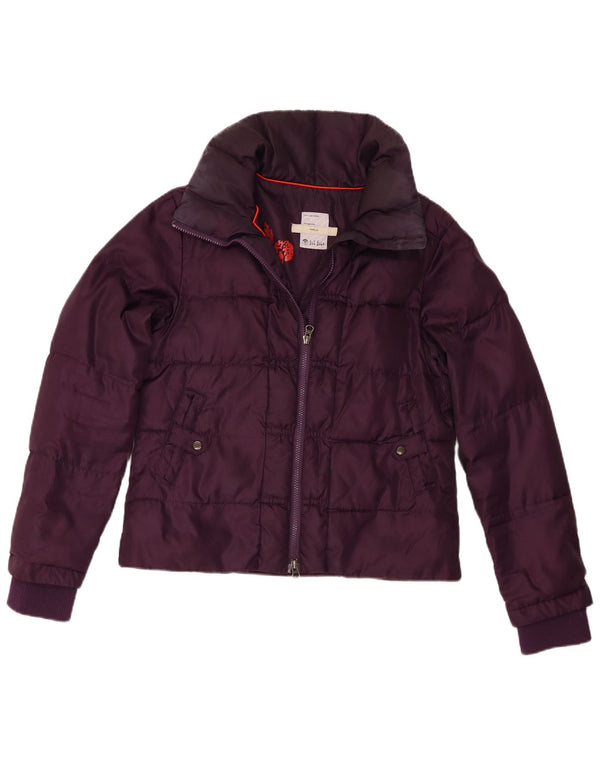 Giacca imbottita corta da donna Fat Face UK 12 Poliestere viola medio