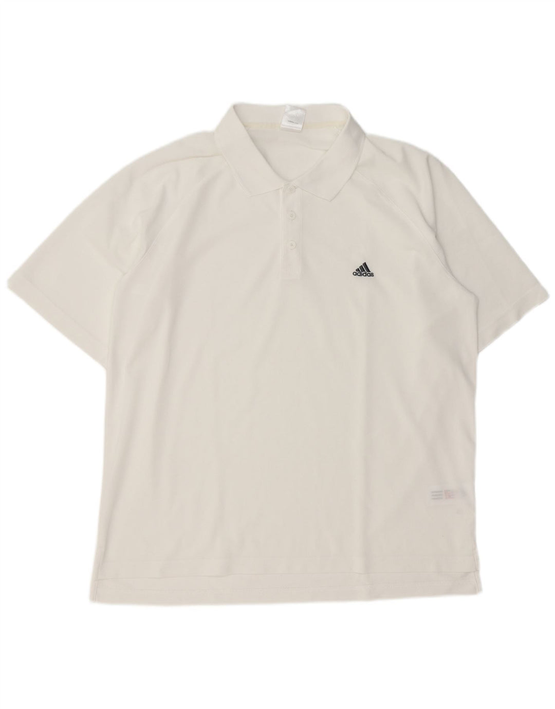 ADIDAS Mens Polo Shirt UK 48/50 XL White Polyester