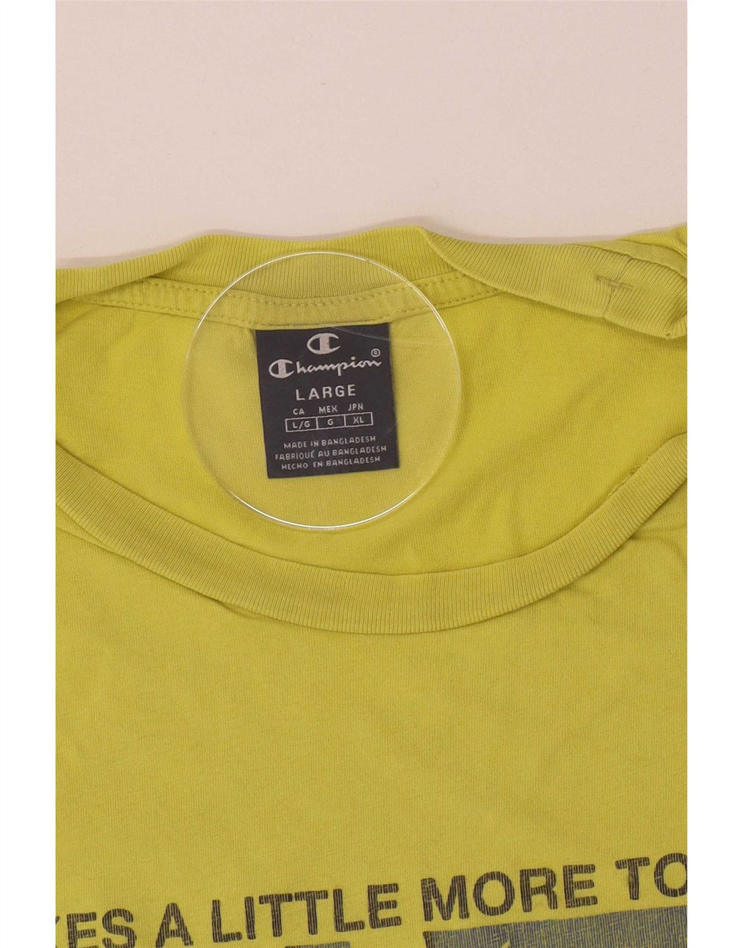 T-shirt grafica da donna Champion Top grande verde
