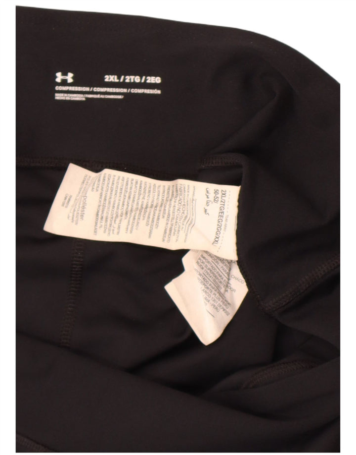 Leggings Capri da donna Under Armour UK 20 2XL poliestere nero